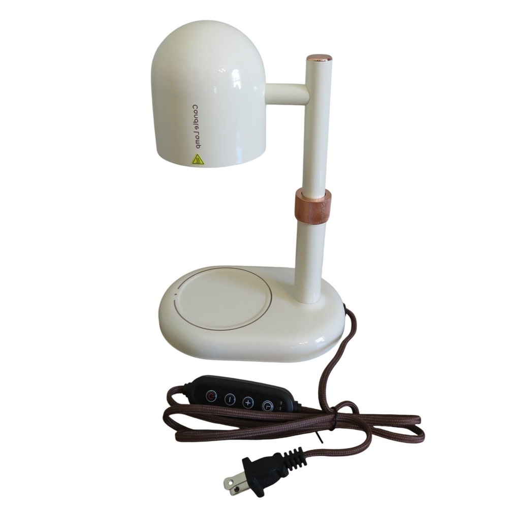 Modern Minimalist Flameless Candle Warmer Lamp Adjustable Height‎ White